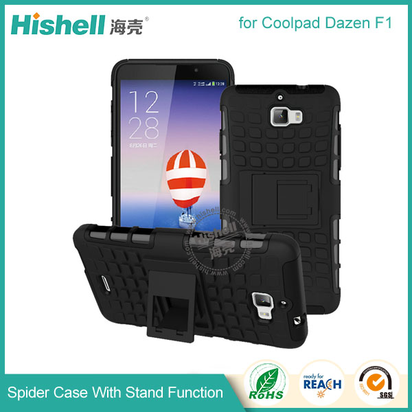 Hybrid PC and TPU Mobile Phone Case with Stand Function for Cooplad dazen F1