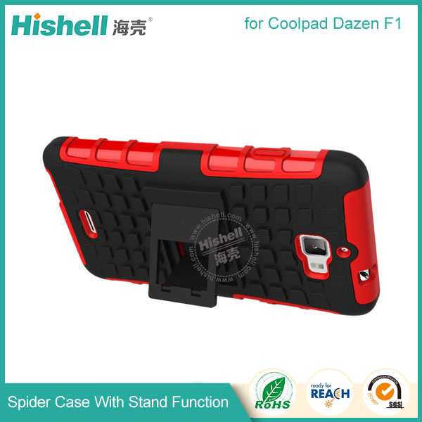 Hybrid PC and TPU Mobile Phone Case with Stand Function for Cooplad dazen F1