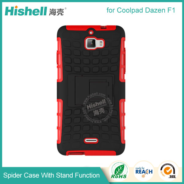 Hybrid PC and TPU Mobile Phone Case with Stand Function for Cooplad dazen F1
