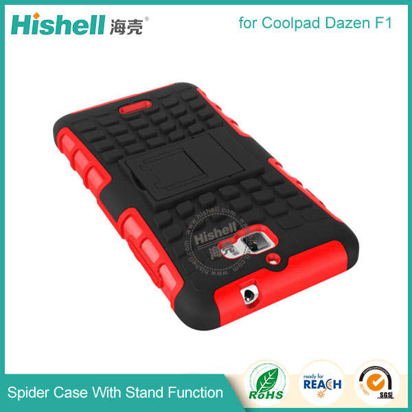 Hybrid PC and TPU Mobile Phone Case with Stand Function for Cooplad dazen F1