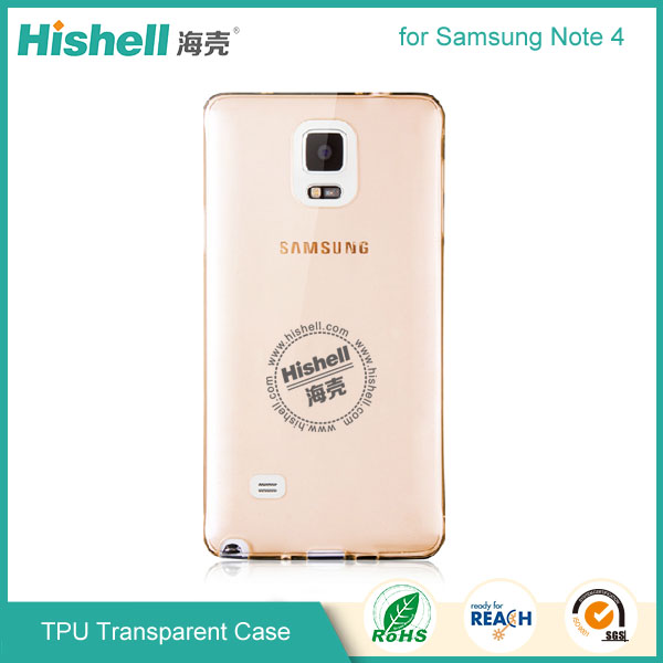 TPU Transparent Phone Case for Samsung Note 4