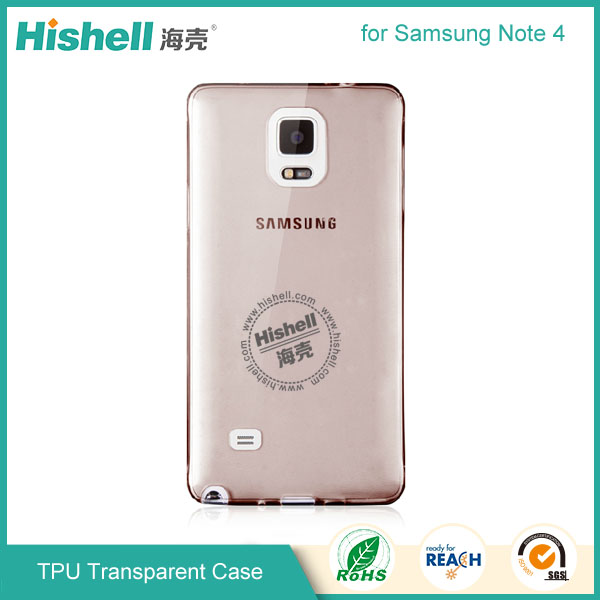 TPU Transparent Phone Case for Samsung Note 4