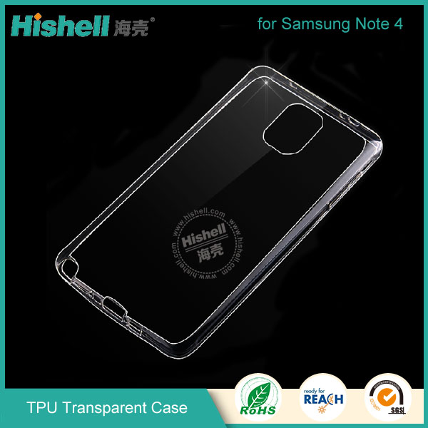 TPU Transparent Phone Case for Samsung Note 4