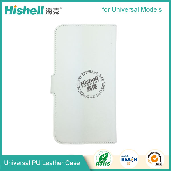 Universal PU Leather Phone Case with stiching line for all brand phone