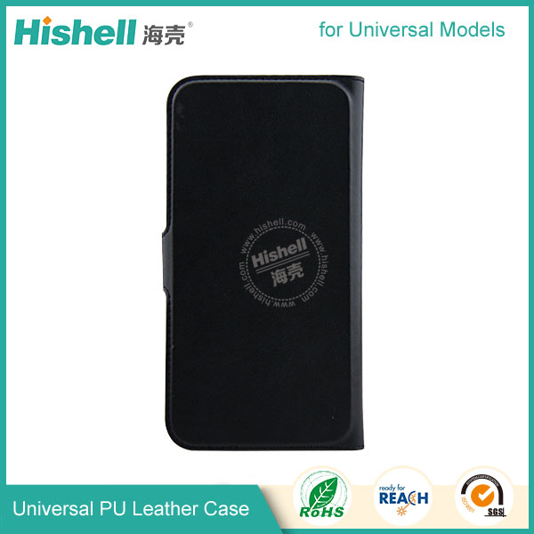 Universal PU Leather Phone Case with stiching line for all brand phone