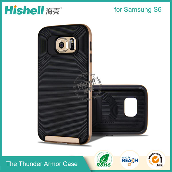 Fashionable Thunder Armor Phone Case for Samsung S6