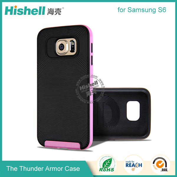 Fashionable Thunder Armor Phone Case for Samsung S6