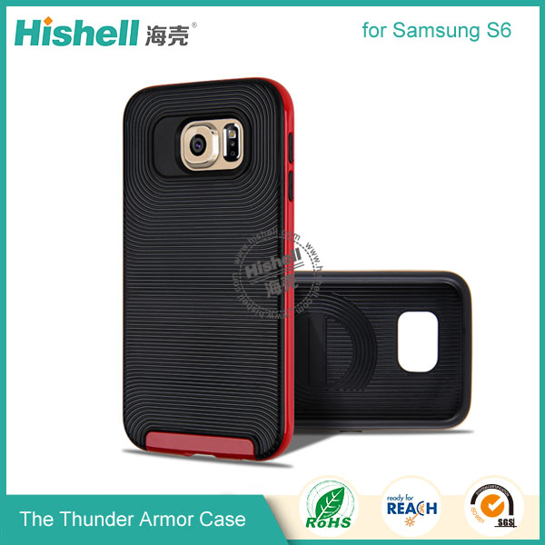 Fashionable Thunder Armor Phone Case for Samsung S6