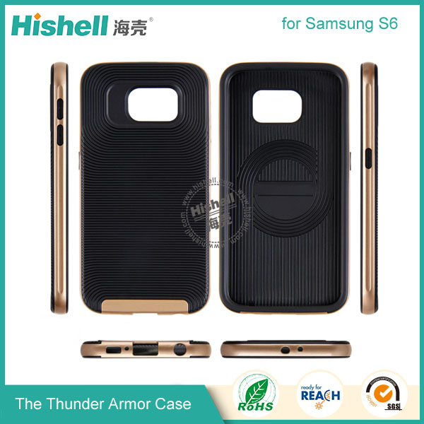 Fashionable Thunder Armor Phone Case for Samsung S6