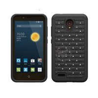 3 in 1 Diamond Combo Flip Cover for Alcatel one touch conquest