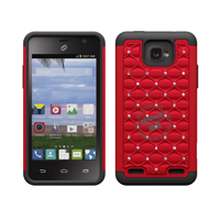 3 in 1 Diamond Combo Flip Cover for ZTE Zephyr