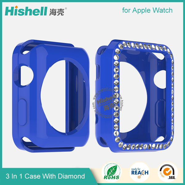 3 in 1 Diamond Combo Flip Cover for Apple Watch