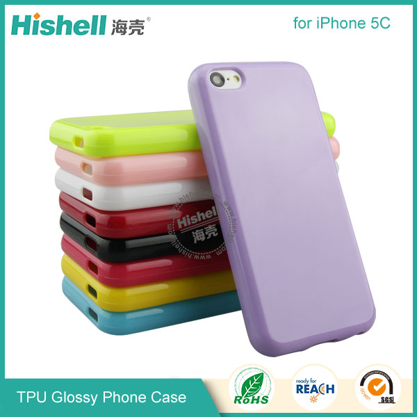 TPU Gloosy Mobile Phone Case for iPhone 5C