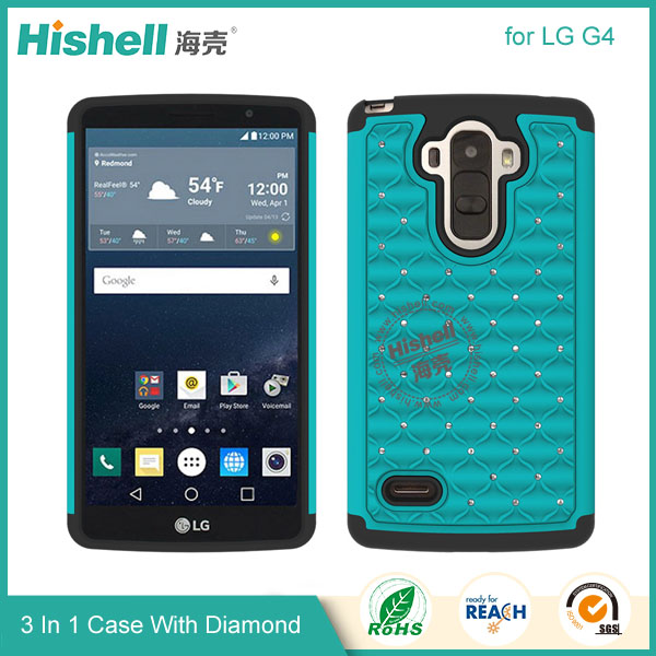 3 in 1 Diamond Combo Flip Cover for LG G4