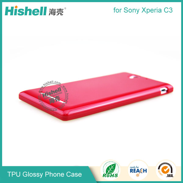 TPU Gloosy Mobile Phone Case for Sony Xperia C3