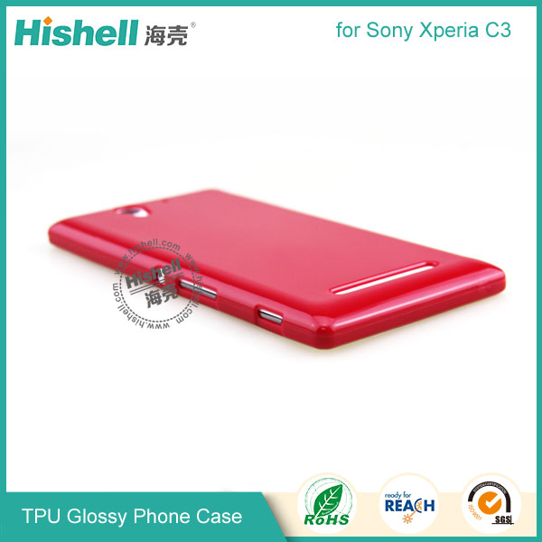 TPU Gloosy Mobile Phone Case for Sony Xperia C3