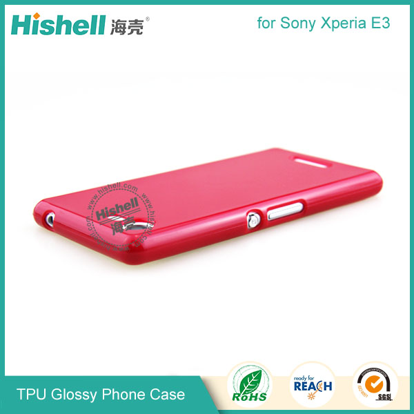 TPU Gloosy Mobile Phone Case for Sony E3