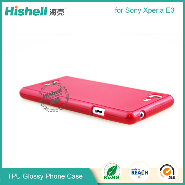 TPU Gloosy Mobile Phone Case for Sony E3