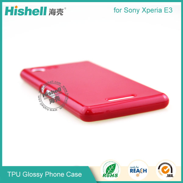 TPU Gloosy Mobile Phone Case for Sony E3