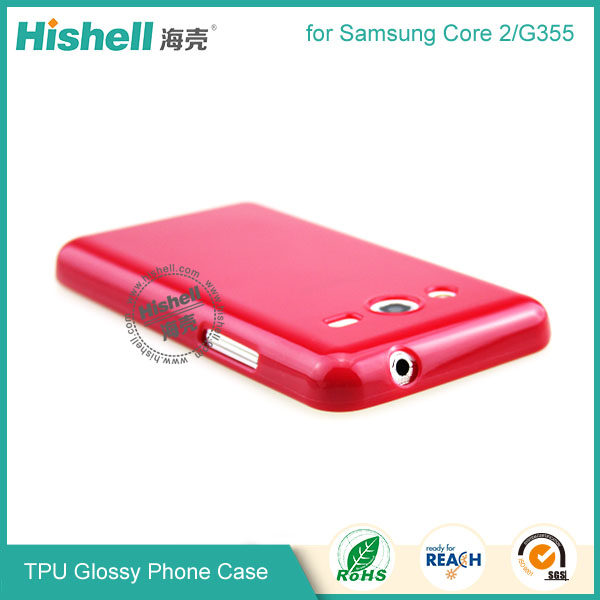 TPU Gloosy Mobile Phone Case for Samsung Core 2