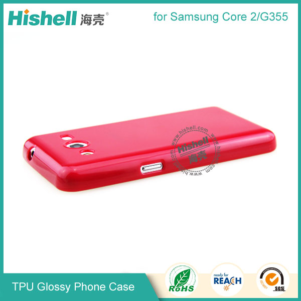 TPU Gloosy Mobile Phone Case for Samsung Core 2