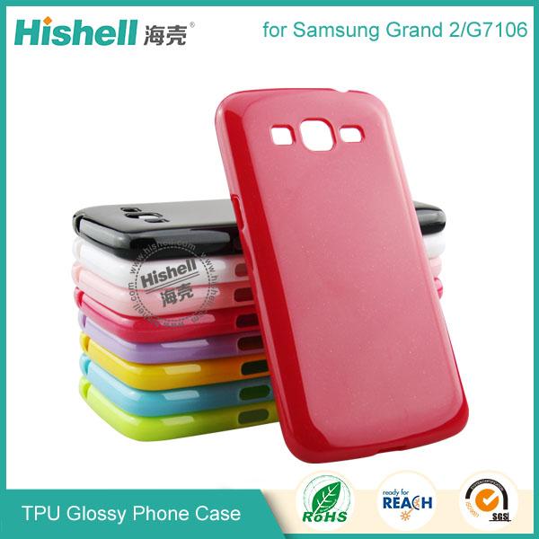 TPU Gloosy Mobile Phone Case for Samsung Grand 2