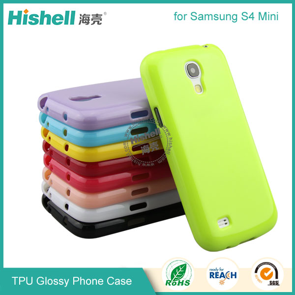 TPU Gloosy Mobile Phone Case for Samsung  S4 Mini