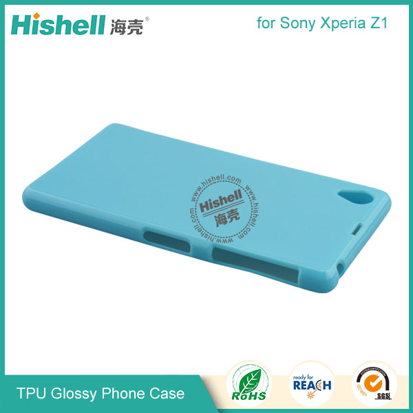 TPU Gloosy Mobile Phone Case for Sony Z1