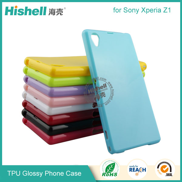 TPU Gloosy Mobile Phone Case for Sony Z1