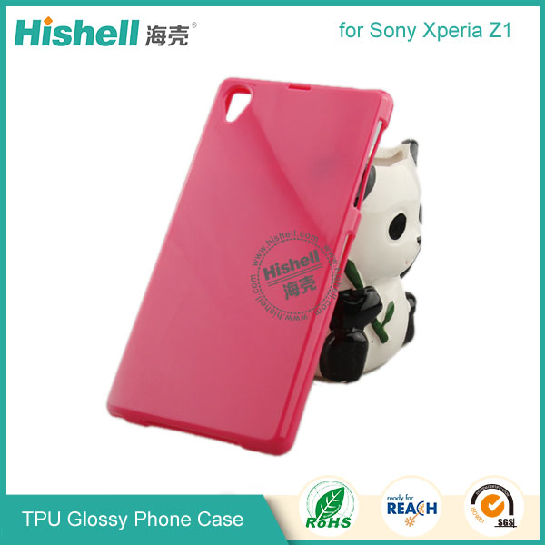 TPU Gloosy Mobile Phone Case for Sony Z1