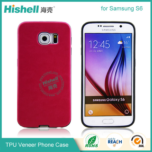 TPU Veneer CellPhone Case for Samsung S6