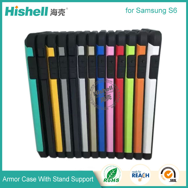 Armor case with holder for Samsung S6