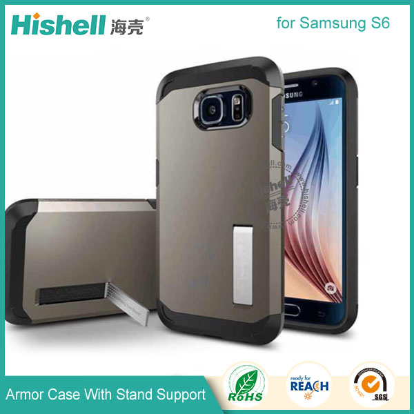 Armor case with holder for Samsung S6