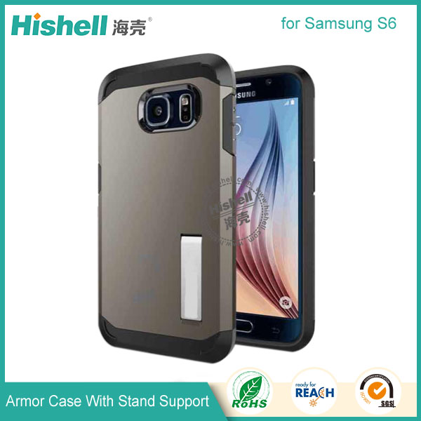 Armor case with holder for Samsung S6