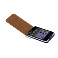 Up and Down PU leather flip cover for iPhone 4S