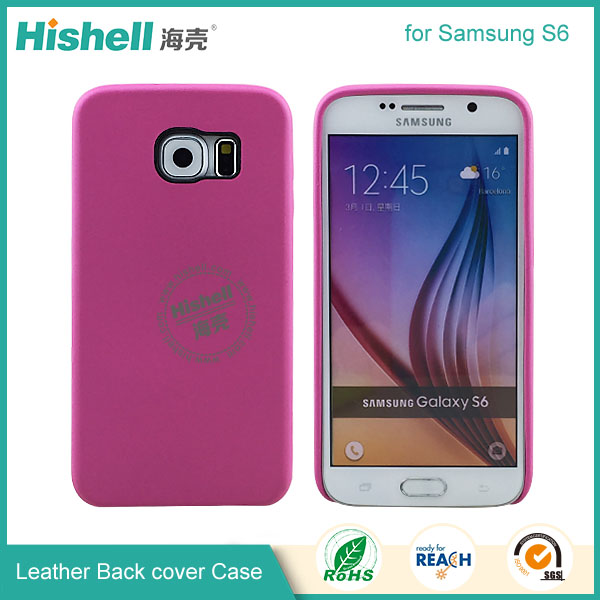 High Quality PU Leather 3 side Back Case for Samsung S6