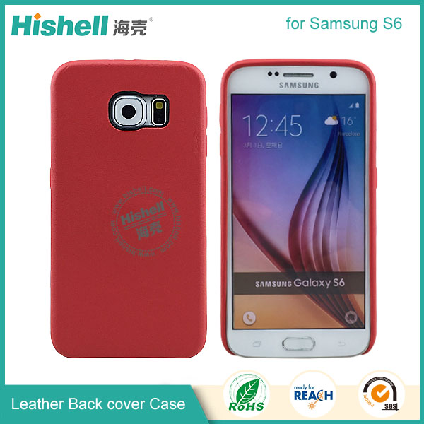 High Quality PU Leather 3 side Back Case for Samsung S6