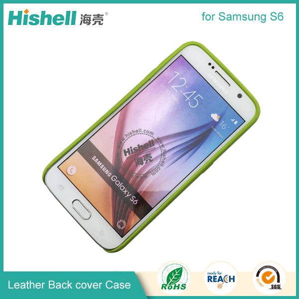 High Quality PU Leather 3 side Back Case for Samsung S6