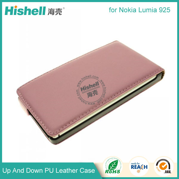 Up and Down PU leather flip cover for Nokia Lumia 925