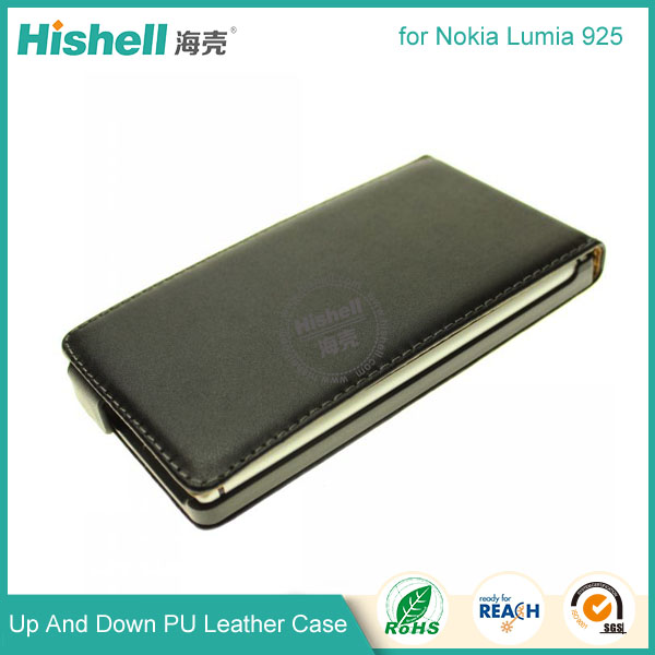 Up and Down PU leather flip cover for Nokia Lumia 925