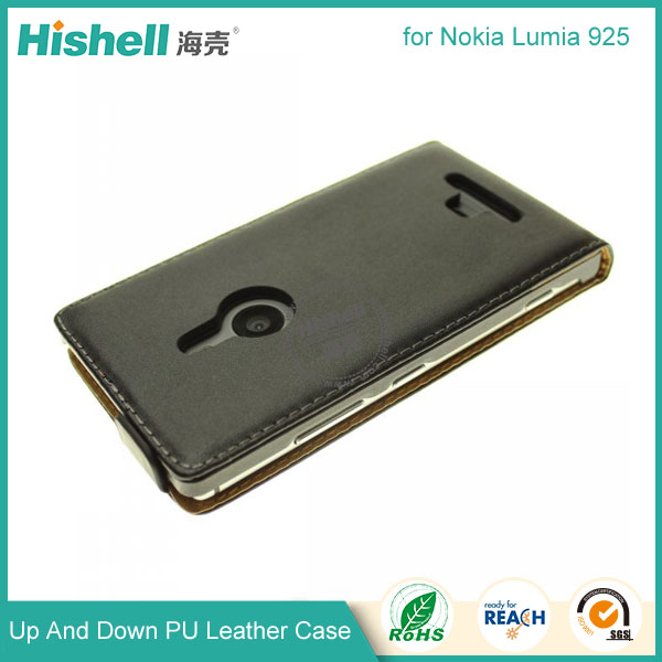 Up and Down PU leather flip cover for Nokia Lumia 925