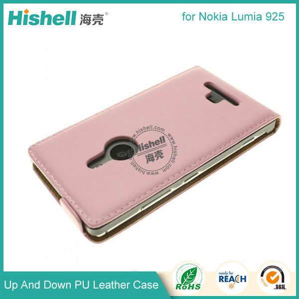 Up and Down PU leather flip cover for Nokia Lumia 925