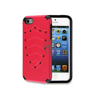 PC and TPU Shield Type Combo Mobile Phone Case for iPhone 5