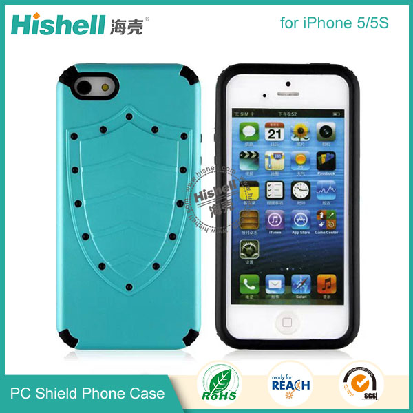 PC and TPU Shield Type Combo Mobile Phone Case for iPhone 5