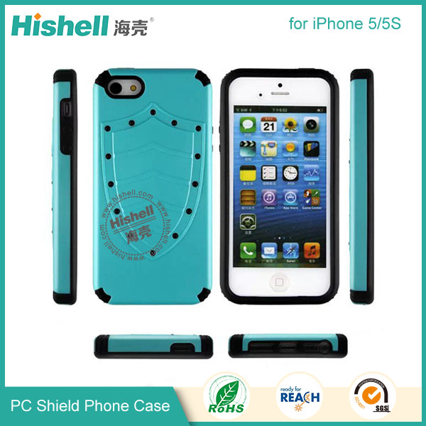 PC and TPU Shield Type Combo Mobile Phone Case for iPhone 5