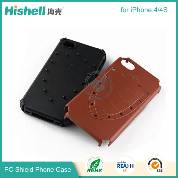 PC and TPU Shield Type Combo Mobile Phone Case for iPhone 4S