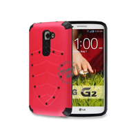 PC and TPU Shield Type Combo Mobile Phone Case for LG G2