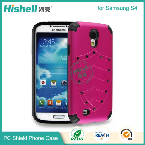 PC and TPU Shield Type Combo Mobile Phone Case for Samsung S4