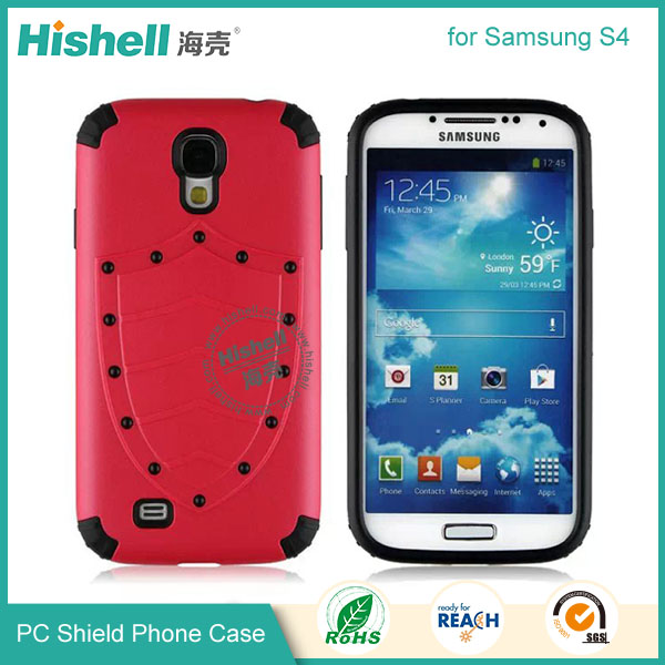 PC and TPU Shield Type Combo Mobile Phone Case for Samsung S4