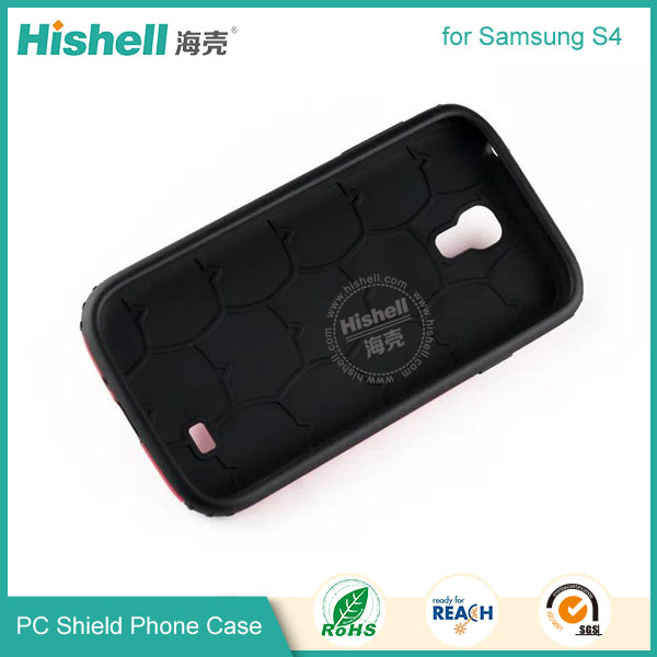 PC and TPU Shield Type Combo Mobile Phone Case for Samsung S4